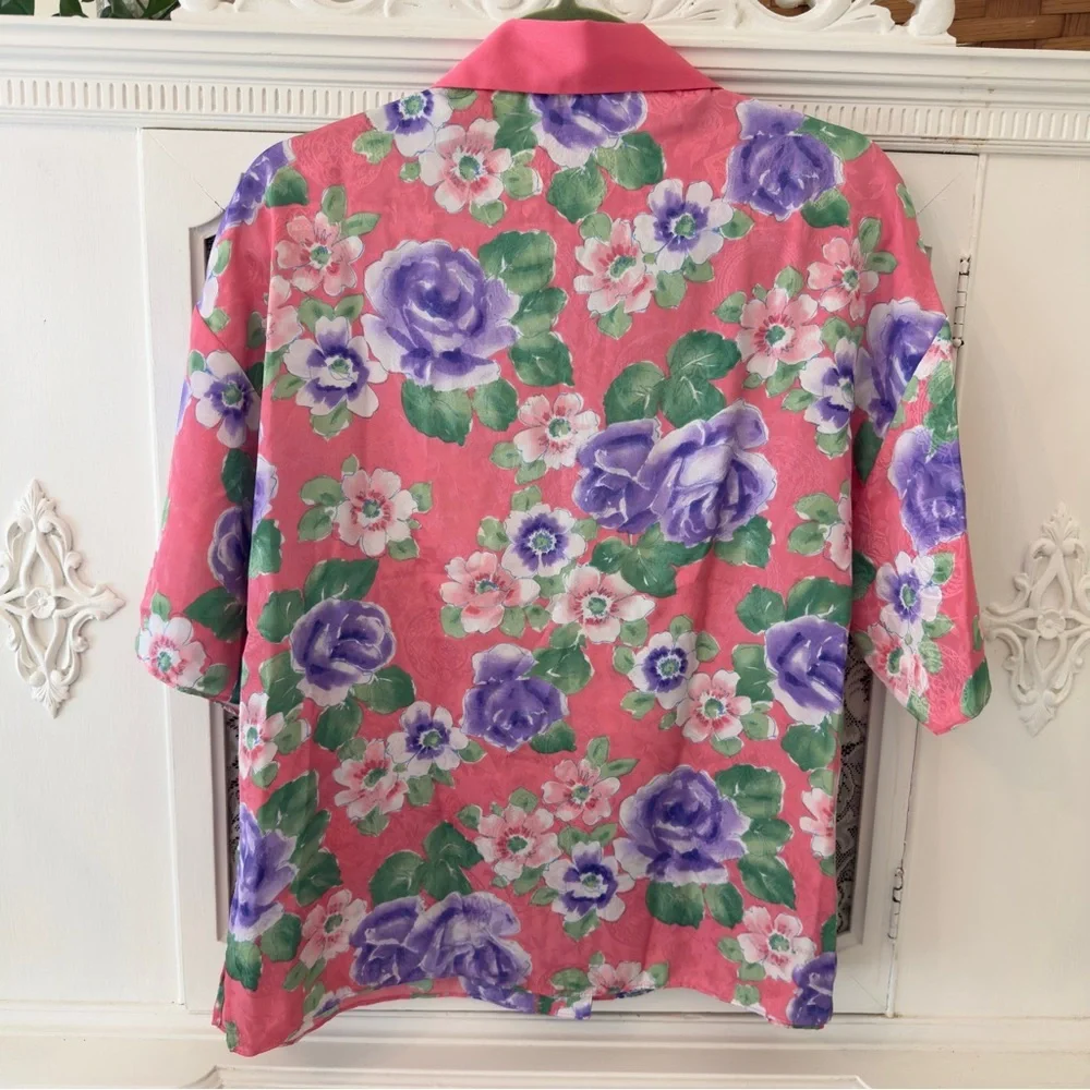 BNWT Vintage Victoria’s Secret Gold Label Floral Short Sleeve Shorts Pajama Set